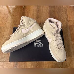 NIB Nike AF1 Sculpt Sanddrift High Top Sneakers Women’s Size 9